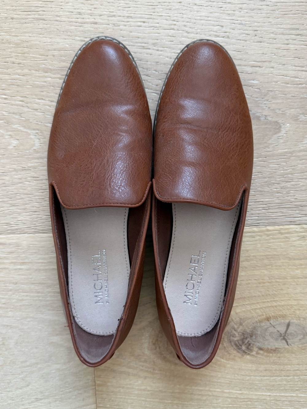 Michael Michael Shannon Sherrill Faux Leather Slip On Shoes Loafers Sz 8.5 - Picture 3 of 4